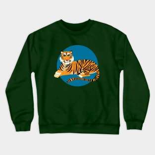 Thoughtful Tiger Crewneck Sweatshirt